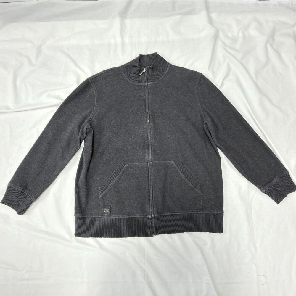 LAUREN RALPH LAUREN Gray Long Sleeve Full Zip Jacket SIZE X-Large